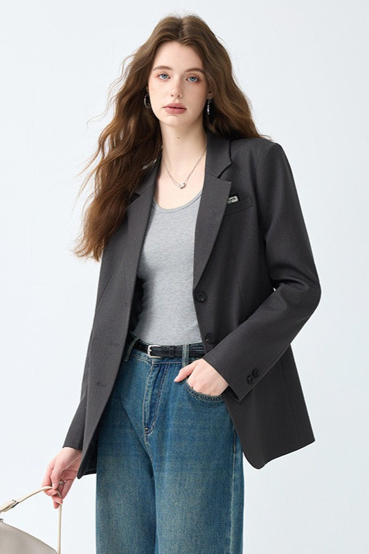Elegant Long Sleeve Blazer